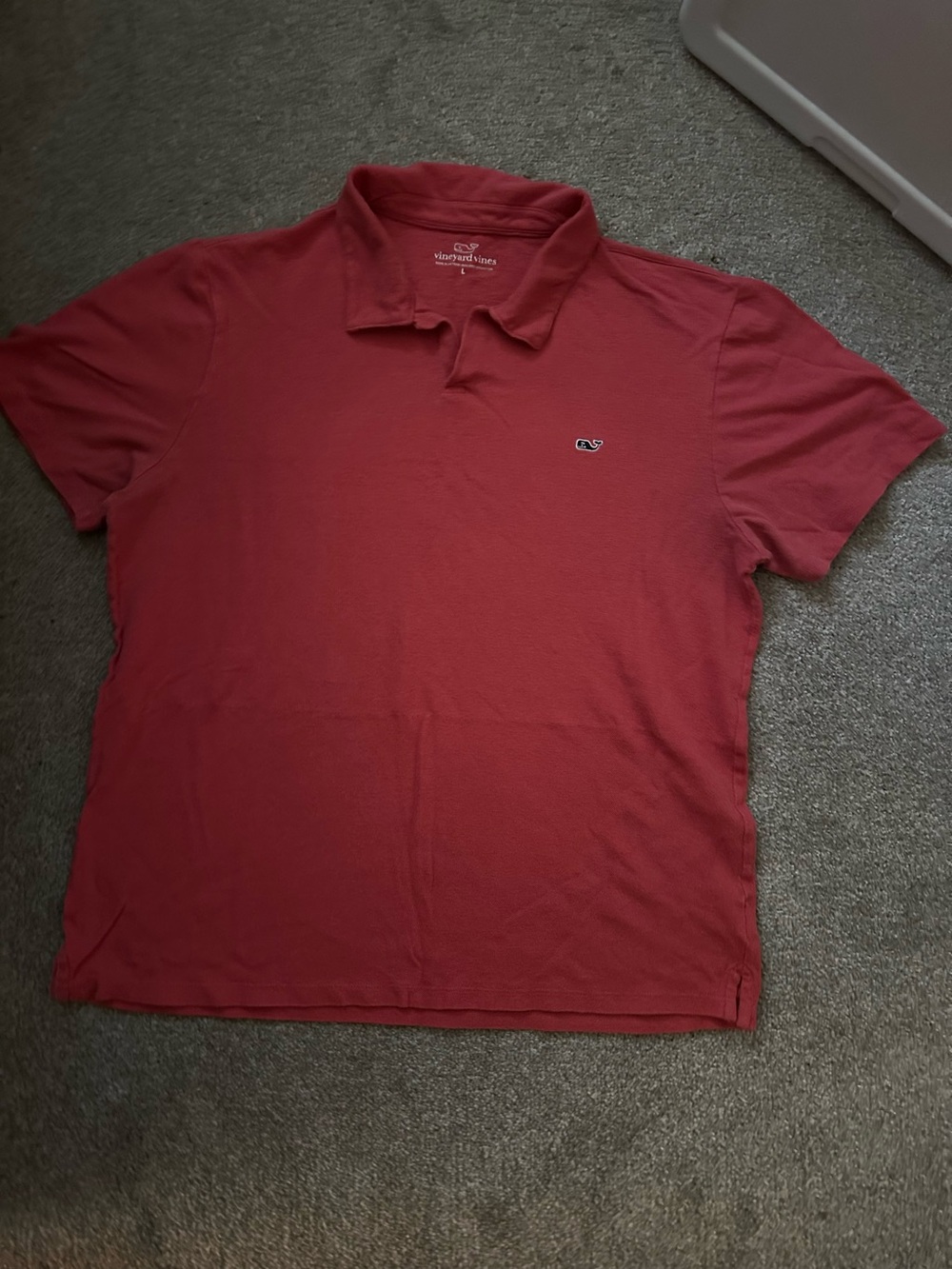Vineyard Vines Men’s Coral-Red Polo Shirt